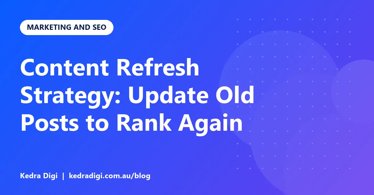 Old blog post being updated with new facts and a fresh date