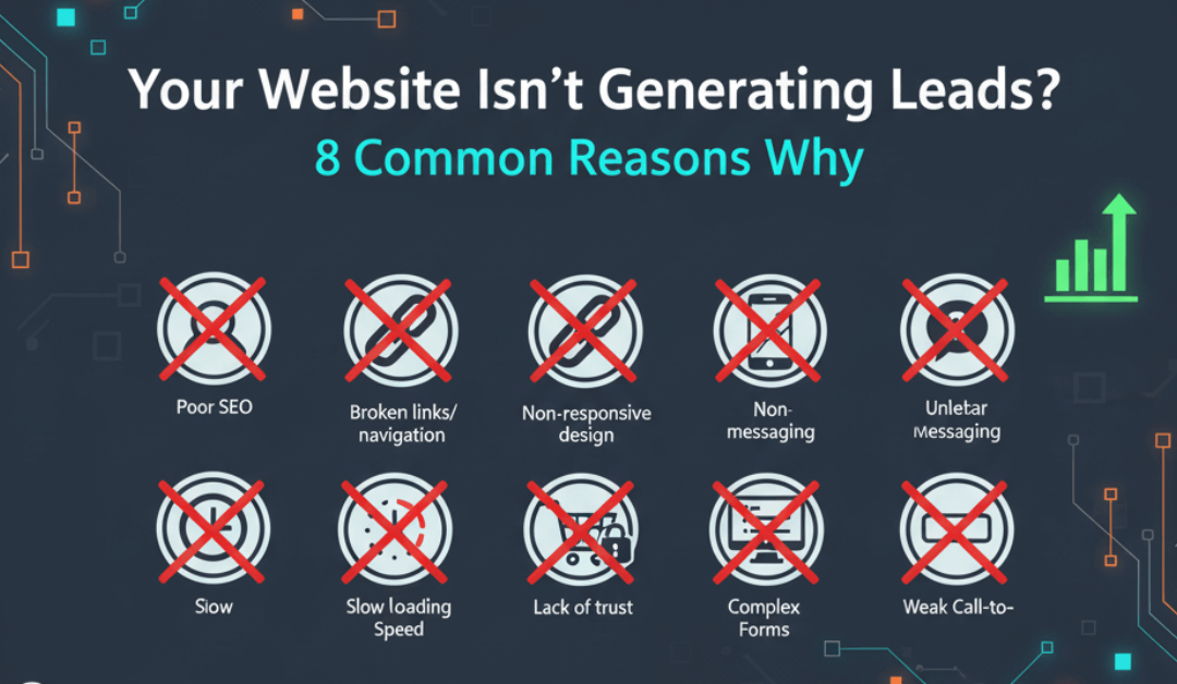 Your Website Isn’t Generating Leads? 8 Common Reasons Why